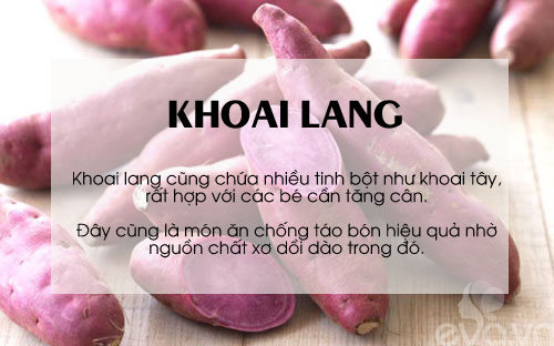 ăn gì để trẻ tăng cân, nhanh lớn